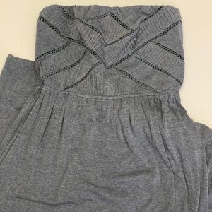 Doe & Rae Strapless Jersey Maxi Dress, Size Large